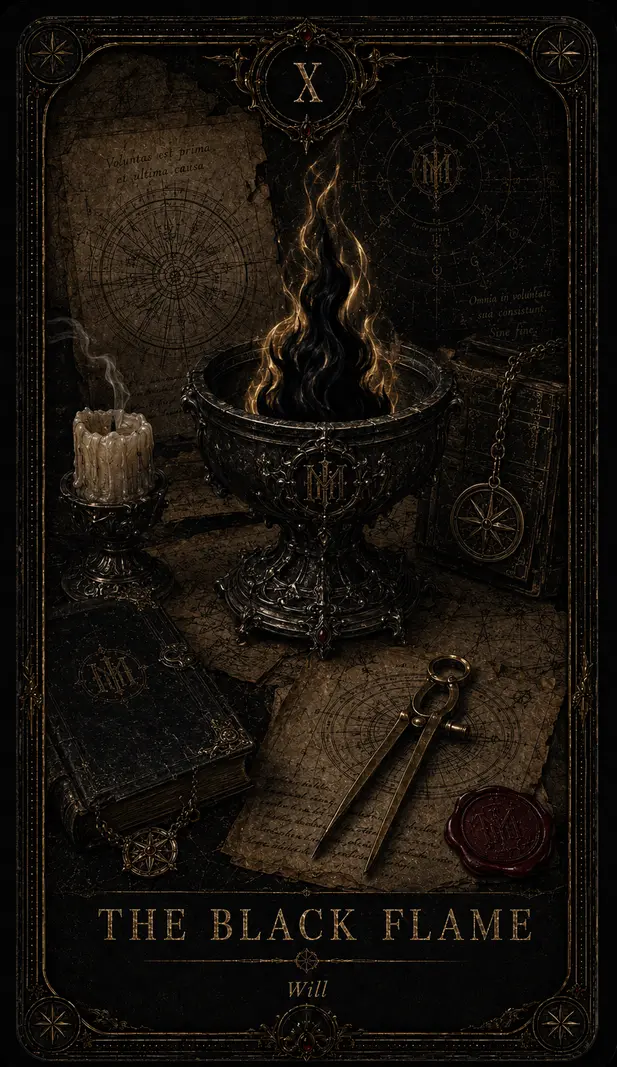 The Black Flame oracle card